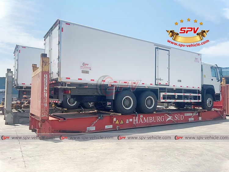 Two Units of Box Trucks Shipped to A Indian Ocean Island Country